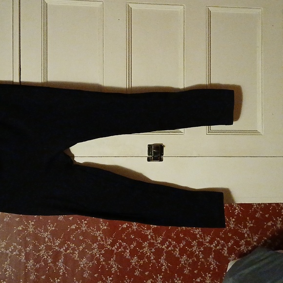 Footless Black lined tights - Picture 6 of 6